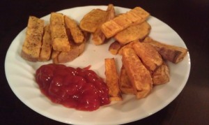 various baked sweet potato fries